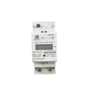DIN-skinnemonteret 1-faset belastningskontrol KWh Meter